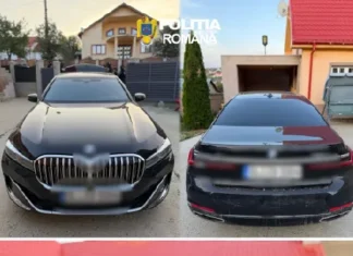 (VIDEO) BMW de 80.000 de euro, căutat de autoritățile germane, găsit într-o comună din Bacău, în urma unei percheziții