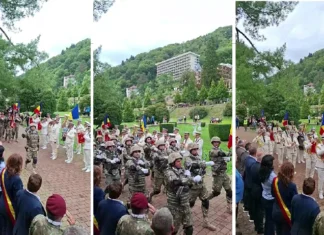 (VIDEO) Eroii Primului Război Mondial, comemorați la Cireșoaia și Slănic-Moldova. „Să nu-i uităm!”