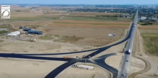 (VIDEO) Autostrada A7 Bacău-Pașcani: Nodul rutier Roman-Sud prinde contur. Umbrărescu lucrează la conexiunea cu DN2