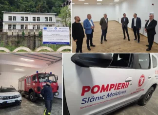 (FOTO) Investiție de aproape 2 milioane de euro în siguranța cetățenilor și turiștilor din Slănic Moldova. Noul sediu SVSU, la standarde moderne