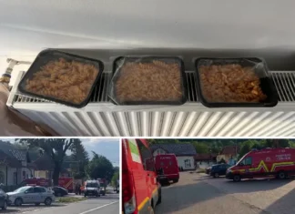 (VIDEO) Așa arătau pastele servite copiilor din Căiuți. Zeci de elevi au ajuns la spital după masa de la școală