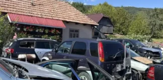 (FOTO) Afacere cu mașini dezmembrate, oprită de Garda de Mediu la Dărmănești. Ce nereguli au fost descoperite