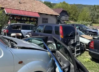 (FOTO) Afacere cu mașini dezmembrate, oprită de Garda de Mediu la Dărmănești. Ce nereguli au fost descoperite