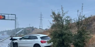 (FOTO) Șoferiță de 52 de ani din județul Bacău, implicată într-un accident pe autostrada A3