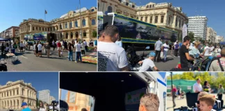 (VIDEO) Siguranța rutieră, în centrul atenției la Bacău. Activități interactive pentru copii și adulți organizate de polițiști, în Piața Tricolorului