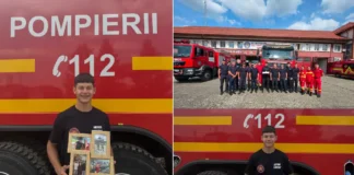 (FOTO) Majorat cu emoție la Onești: Robert, voluntarul care a adunat peste 1.900 de ore alături de pompieri, și-a serbat ziua alături de oamenii cu care își împarte misiunile