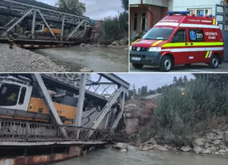 ULTIMA ORĂ: Ambulanță SMURD relocată la Brusturoasa după ce podul de la Ciobănuș a cedat. DN12A rămâne blocat
