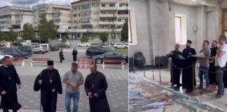 (VIDEO) Preasfințitul Părinte Teofil Trotușanul, în vizită la Catedrala din Onești. A urmărit lucrările de pictură în mozaic