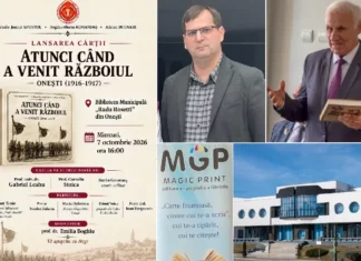 Istoria Oneștiului în Primul Război Mondial, într-o nouă carte semnată de Vasile Jenică Apostol, Bogdan-Florin Romandaș și Adrian Butnaru. Când va avea loc lansarea volumului „Atunci când a venit războiul. Onești (1916–1917)”