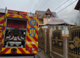 ULTIMA ORĂ: (FOTO) Incendiu violent în comuna Berzunți: o casă a luat foc, pompierii din Onești au intervenit de urgență pentru a salva locuințele vecine