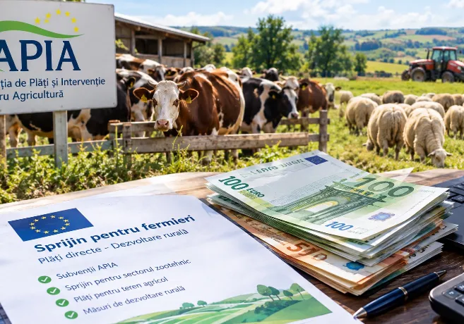 Subvenții APIA 2026 în Bacău: câți bani primesc fermierii pe hectar și pe cap de animal