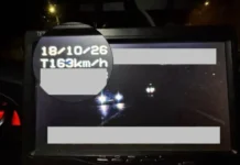 (FOTO) A confundat DN11A Onești – Adjud cu o pistă de raliu: gonea cu 163 km/h, la Căiuți, și nu a oprit la semnalul polițiștilor. Cât îl costă aventura?