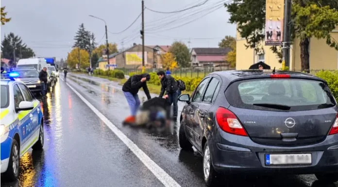 ULTIMA ORĂ: (FOTO) Un nou accident rutier în județul Bacău: pieton lovit pe trecerea de pietoni