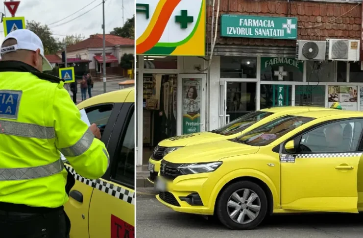 (FOTO) Poliția a luat la puricat taximetriștii din Bacău: controalele s-au lăsat cu zeci de amenzi