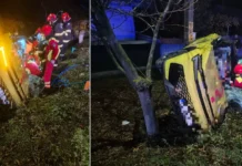ULTIMA ORĂ: (FOTO) Accident cu victimă pe DN11 Oneşti – Bacău, la Livezi: O persoană a rămas încarcerată după impactul dintre un autoturism și un TIR