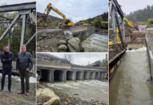 (FOTO) Când se deschide circulaţia pe drumul tehnologic de la Ciobănuș pe DN12A, care va permite reluarea traficului greu după prăbuşirea podului de fier