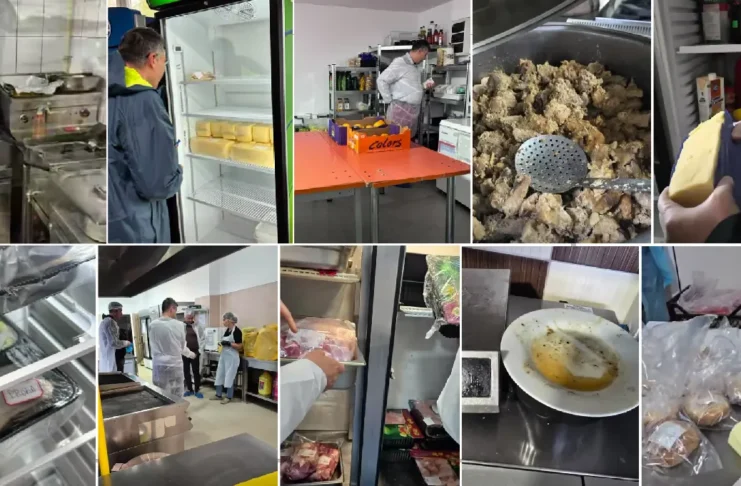 (VIDEO) Imagini de la controalele la firmele de catering care dau mâncare în școlile din Bacău: Cum arată neregulile descoperite