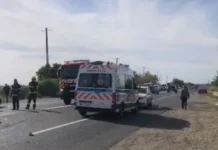 NEWS ALERT: Grav accident rutier pe DN2-E85, în Răcăciuni, județul Bacău. Trei persoane rănite, transportate de urgență la spital