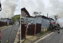 NEWS ALERT: (FOTO) Incendiu la o gospodărie din județul Bacău. Pompierii au intervenit de urgență