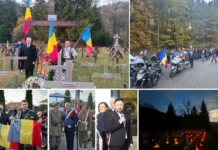(FOTO/VIDEO) Manifestare de amploare în Dărmănești de Ziua Armatei Române. Ce s-a întâmplat la Cimitirul Internațional Valea Uzului