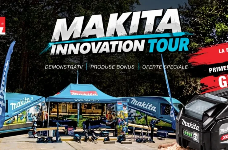 Eveniment Makita la Onești: scule cu acumulatori pentru testare și bonusuri la cumpărături