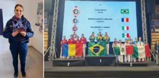 (FOTO) Performanță uriașă pentru o polițistă din Bacău! Trei medalii la Mondialul de Karate IKU din Slovenia