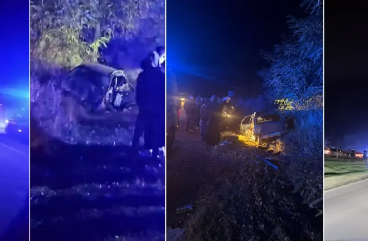 NEWS ALERT: (VIDEO) Grav accident rutier pe DN12A Onești – Comănești, în localitatea Dofteana, după un impact violent între un BMW și un microbuz de persoane