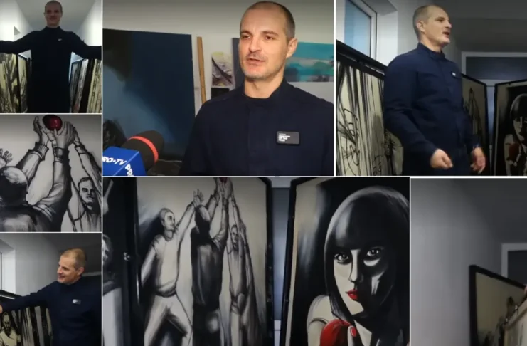 Valentin Boantă din Onești a învins Penitenciarul Vaslui în instanță. Ce se întâmplă cu cele 10 tablouri din „Seria Păcatului”