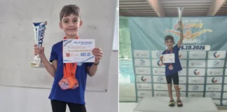 Viitorul David Popovici este din Moinești! Puștiul-minune Luca Dorunga a luat 4 medalii de aur și Cupa Competiției la un puternic concurs internațional de natație