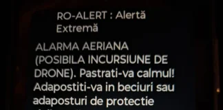 NEWS ALERT: Mesaj RO-ALERT de ultimă oră în județul Bacău! Alarmă aeriană de drone în Onești și împrejurimi